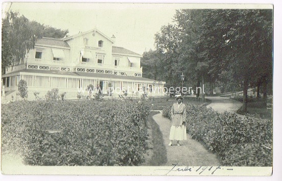ansichtkaarten Hilversum: fotokaart 1917 Hotel Trompenberg (170001)