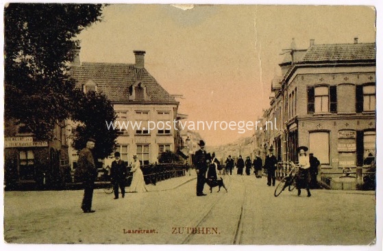 oud zutphen: tulpkaart Laarstraat (gelopen in 1906)