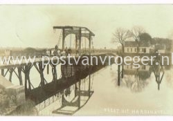 oude ansichtkaarten Hardinxveld: fotokaart brug (180203)