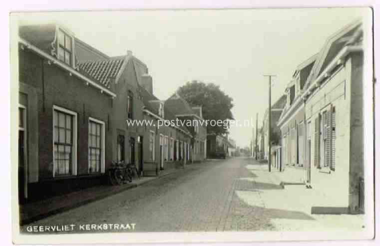oude ansichtkaarten Geervliet: fotokaart Kerkstraat (190064)