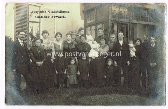 oude ansichtkaarten van Giessen-Nieuwkerk Belgische Vluchtelingen 1915