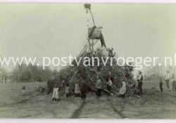 oude foto's van Oldenzaal: fotokaart paasvuur (190103)