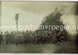 oude foto's van Oldenzaal: fotokaart paasvuur (190104)