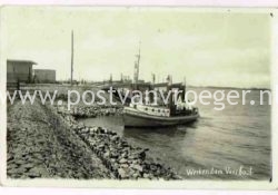 oude ansichtkaarten Werkendam: VDL fotokaart veerboot, verzonden in 1935 (190206)