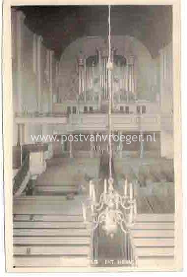oude ansichten van Varsseveld: Bromografia fotokaart Interieur kerk 1938 
