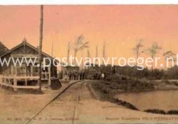 oude ansichten Brouwershaven: tulpkaart station stoomtram  (200024)