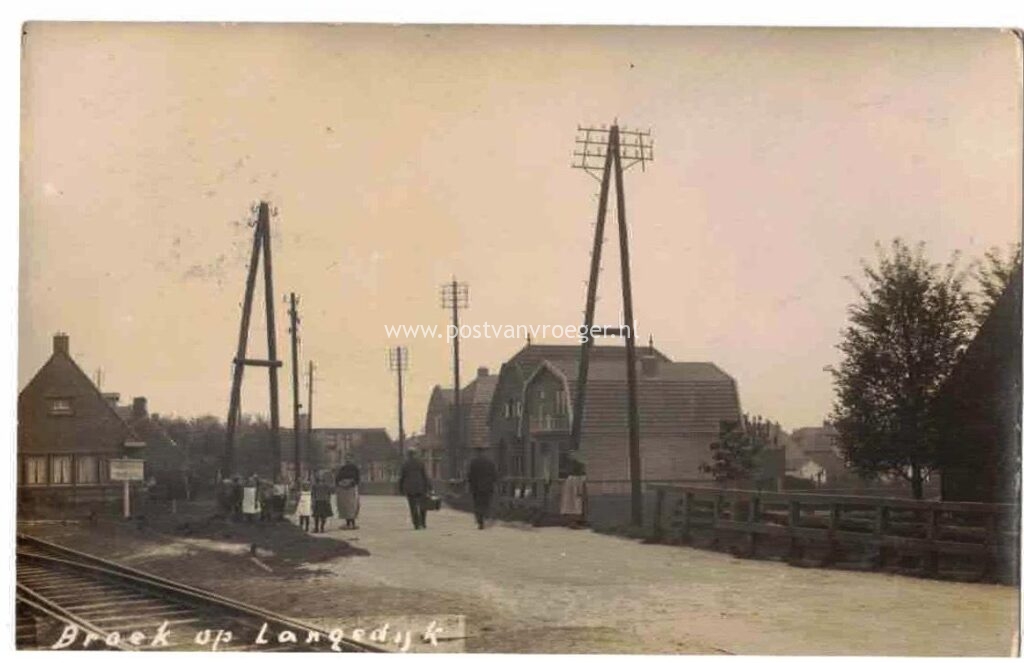 oude ansichten Broek op Langedijk: fotokaart, verzonden in 1927 (210055)