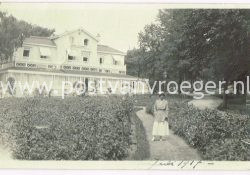 ansichtkaarten Hilversum: fotokaart 1917 Hotel Trompenberg (170001)
