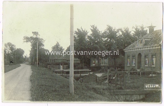 ansichtkaarten Friesland: oude fotokaart Jellum (170030), verzonden in 1926