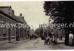 ansichtkaarten Eibergen: oude tulpkaart Groenlosche straat 1907