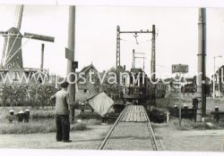 oude ansichtkaarten Katwijk: fotokaart elektrische tram (170089)