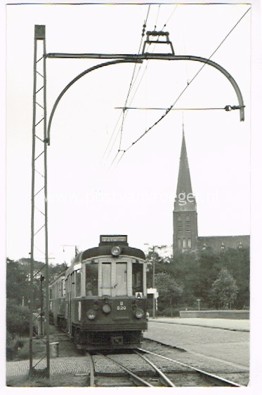 ansichten Katwijk: fotokaart elektrische tram (170093)