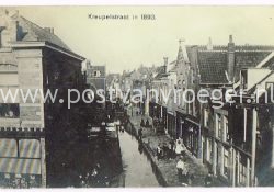 ansichtkaarten Schiedam: fotokaart Kreupelstraat in 1893 (170274)