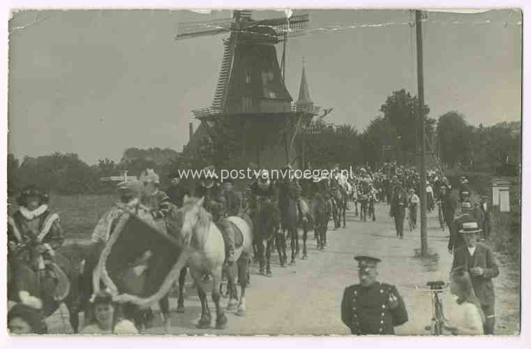 onbekende fotokaart met molen: waarschijnlijk provincie Groningen