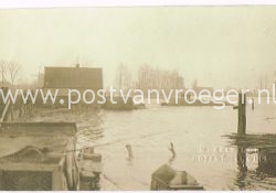 oude foto's Zwolle: overstroming fotokaart uitg. W.Eelingh Hoffot: Zwolle