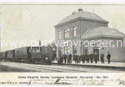 Station Dinxperlo. Opening Locaalspoor Dinxperlo-Varsseveld 1 Dec. 1904