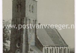 oude ansichten Oost Souburg: fotokaart kerk foto A.G. Kruithof (170359)