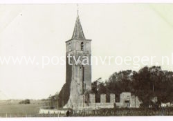 oude ansichtkaarten Warmond: fotokaart kerk (170585)