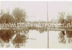 oude ansichtkaarten Broek op Langedijk: fotokaart brug (180181)