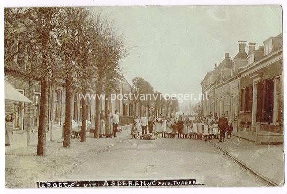 ansichtkaarten Asperen: Voorstraat 1907 (180213)
