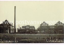 oude ansichtkaarten Lutjewinkel: fotokaart zuivelfabriek (180291)