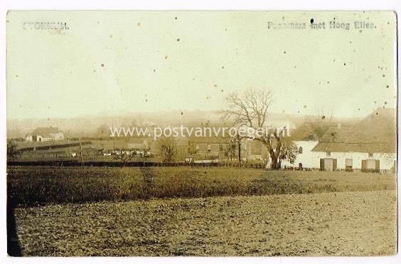 oude ansichtkaarten Stokkum: fotokaart met panorama Hoog Elten 1919 