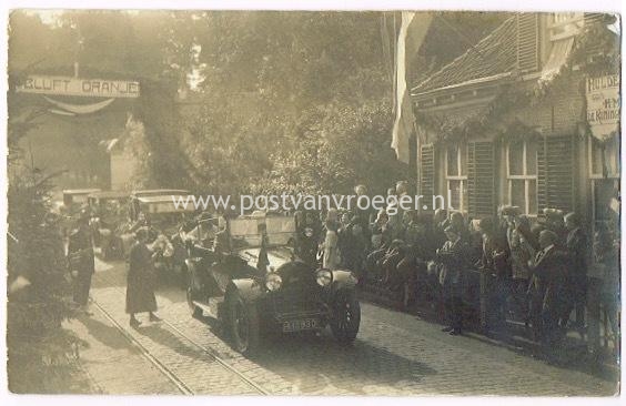 oude ansichtkaarten Warnsveld: fotokaart met bezoek koningin Wilhelmina 8 September 1924
