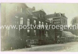 oude ansichtkaarten Amsterdam: fotokaart Haarlemerweg met Heineken's Bieren (190040)