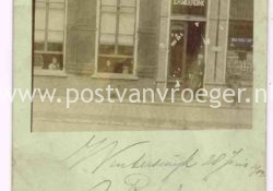 oude foto's Winterswijk:fotokaart winkel van S.H. Meerdink, verzonden in 1902