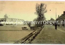 oude ansichten Sliedrecht: tulpkaart Spoorbrug, verzonden in 1906 (190246)