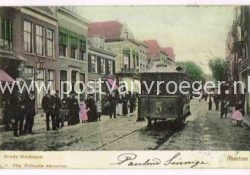 oude ansichtkaarten Haarlem: Houtstraat met paardentram, verzonden in 1903 (190251)