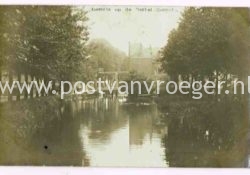 oude ansichtkaarten van Borculo: fotokaart "gezicht op de Berkel" met brug, Uitg. G.J. Siebers