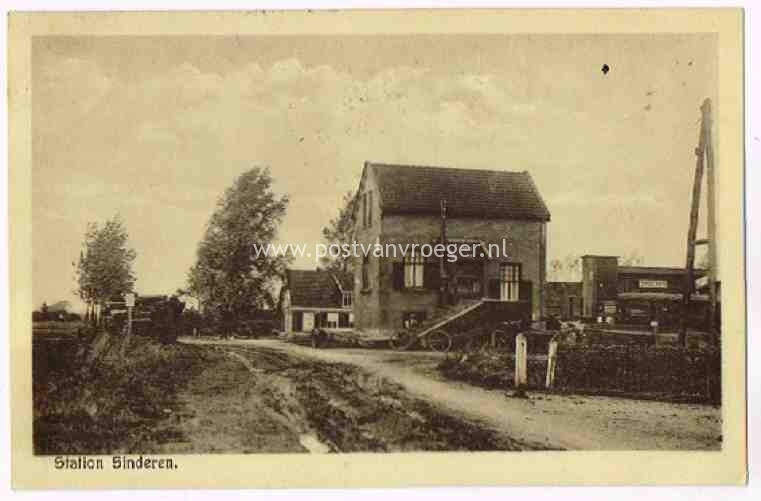 ansichtkaarten Sinderen: station Sinderen, verzonden in 1943
