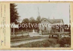 oude foto's Huis Ter Heide : prachtige, vroege kabinetfoto station (190267)