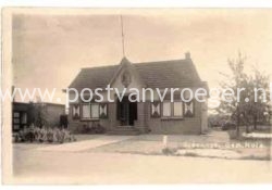 Oude ansichtkaarten Sleeuwijk : fotokaart gemeentehuis VDL (20005)