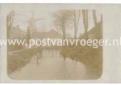 oude ansichtkaarten Oldenhove: fotokaart met molen (200029)