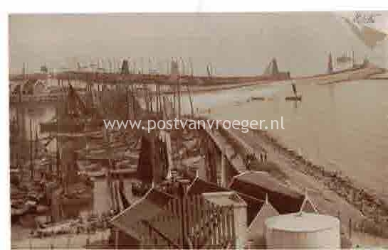 oude ansichtkaarten Urk : fotokaart haven (200033)
