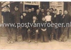 oude ansichtkaarten Vrijhoeven  : fotokaart kwartier Vrijhoeven, verzonden in 1915 (200041)