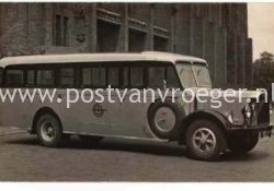 oude ansichtkaart Utrecht: fotokaart autobus