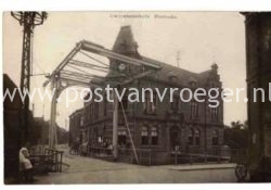 oude ansichtkaart Borculo: fotokaart gemeentehuis  