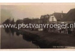 oude ansichtkaarten de Meern Utrecht: fotokaart Zandweg, verzonden in 1929 (200057)