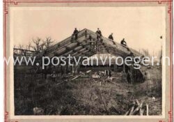 oude foto Dinxperlo: bouw zagerij timmerfabriek Achterhof in 1916