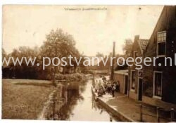 oude fotokaart Zoeterwoude: Watertje, militair verzonden in 1916 (200064 )