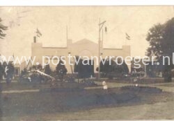 oude ansichtkaarten Helmond: gebouw op tentoonstelling 1913. Wie weet er meer over? (210045)