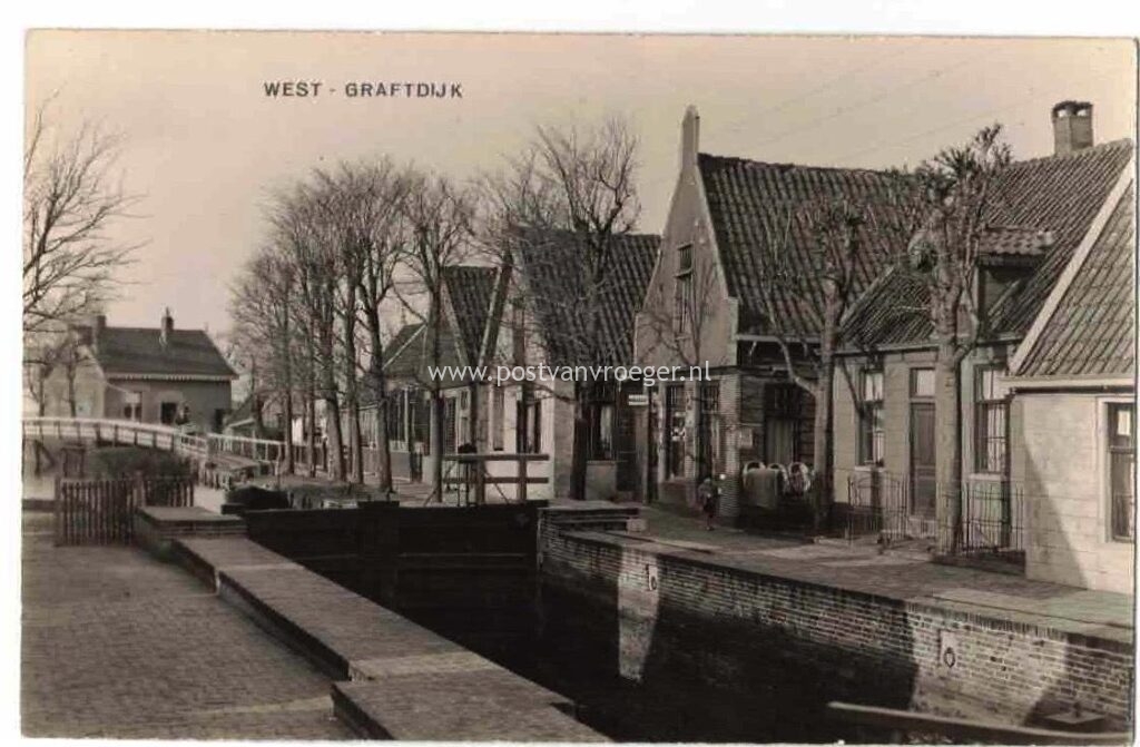 oude ansichten West-Graftdijk: fotokaart  (210075)