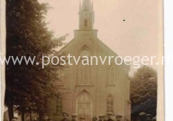 oude ansichten Barchem: fotokaart kerk , verzonden in 1915