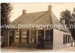 oude ansichtkaarten Diever: fotokaart winkelpand H.Pook, Kruisstraat 4   (210125)