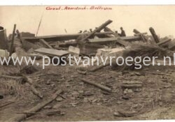 oude ansichtkaarten van Beltrum: fotokaart stormramp Groot Roerdink