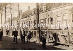 oude ansichtkaarten Souburg: fotokaart Kanaalstraat, verzonden in 1912 (210172)