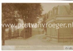 oude ansichtkaarten Vlaardingen : fotokaart 'groeten uit Vlaardinger Ambacht', verzonden in 1903 (210178)